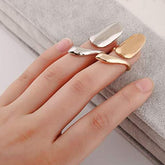 Pack of 5 Retro Alloy Fingernail Rings